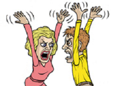 angry couple